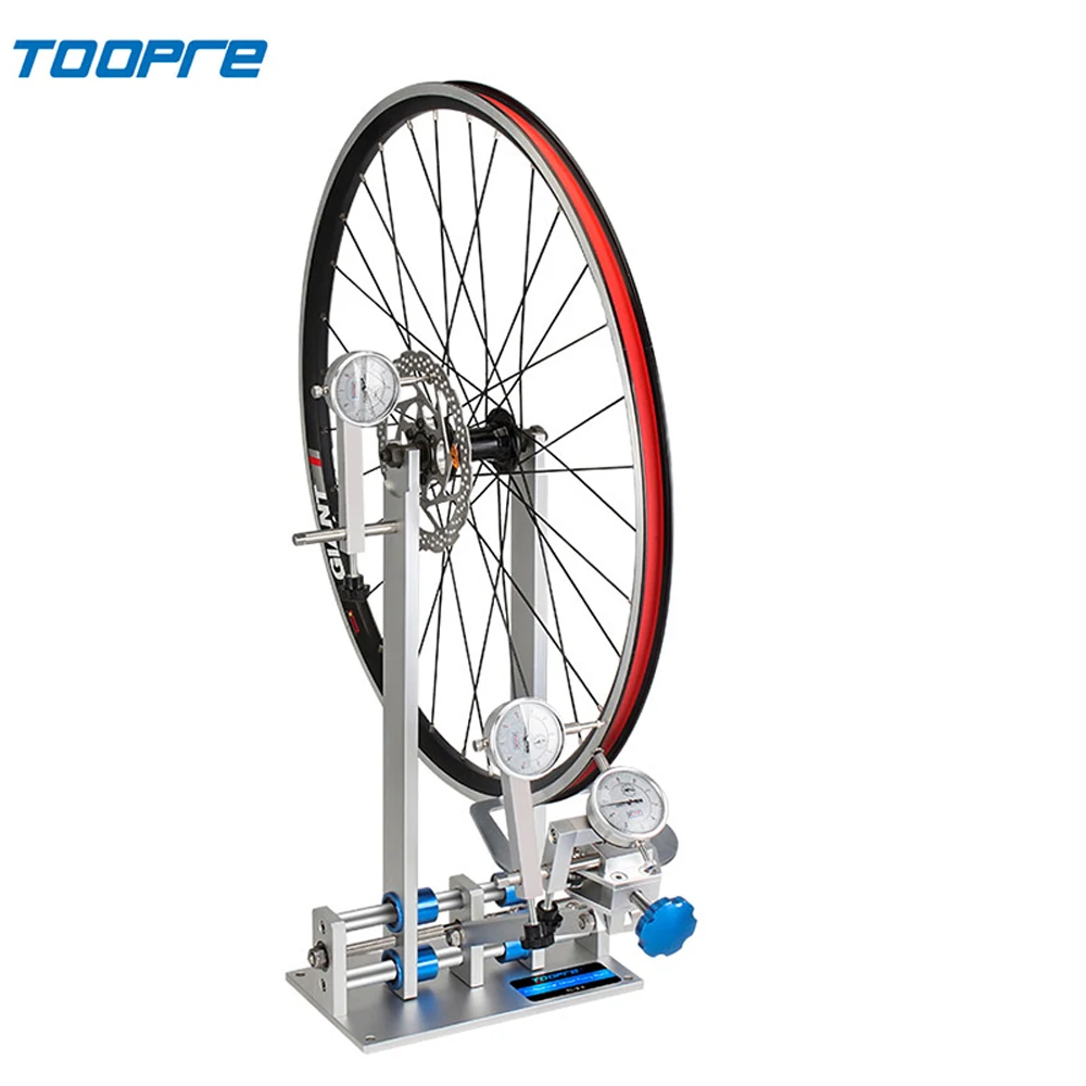 Toopre Professional Bicycle Wheel Truing Stand With Dial Indicator Gauge Bike Adjustment Rims Mtb Road Bike Wheel Repair Tools