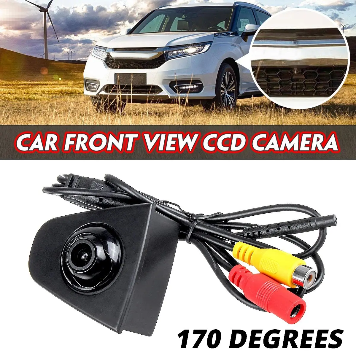 Leading-Car Front Logo Camera Front View Camera Parking Waterproof For Honda XR-V Odyssey CRV Spirior Crosstour