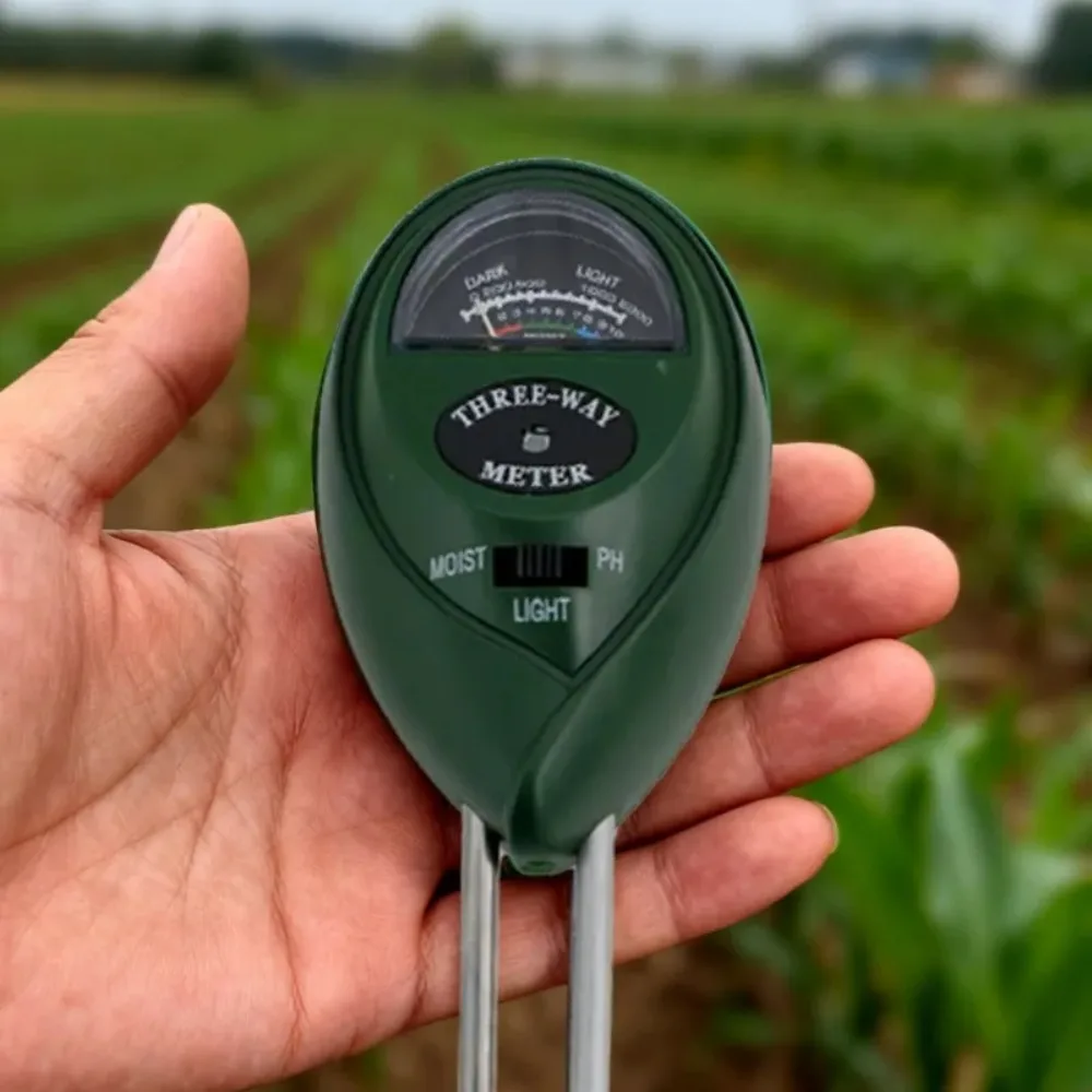 اختبار التربة رطوبة النبات ضوء الشمس PH اختبار الزهور كاشف الرطوبة تستر أداة 2 مجسات أداة مراقبة التربة الرقمية