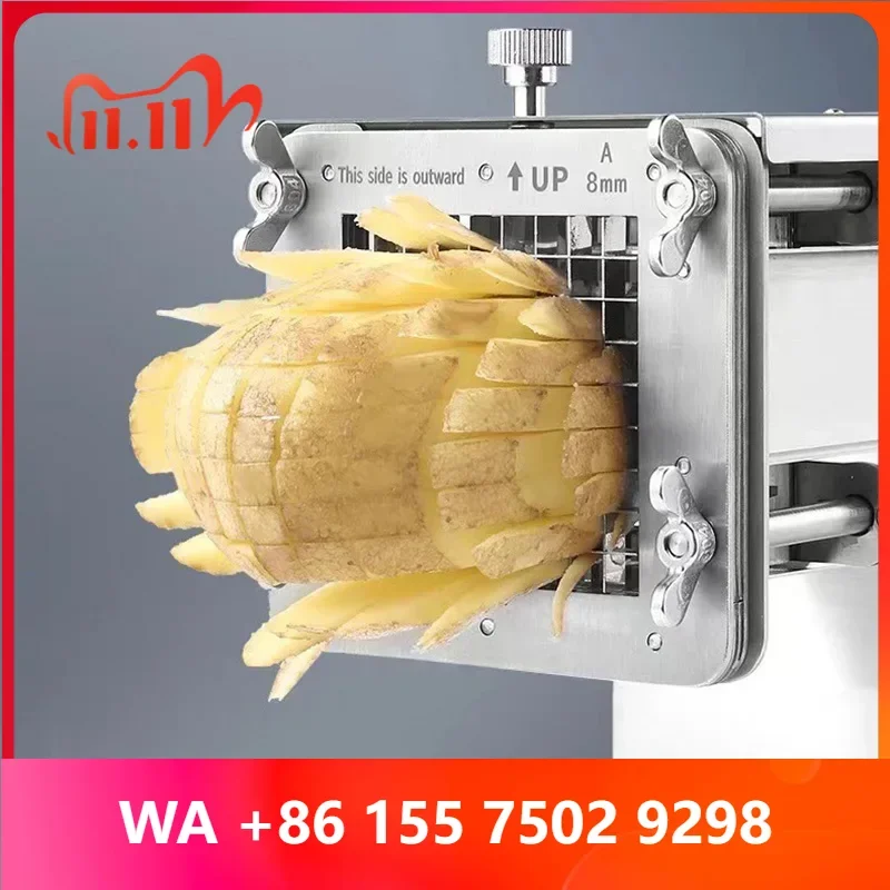 Commercial ege Cutter, French Fry Cutter, Push-Type Food Prossor, Sweet Potato Cutter /