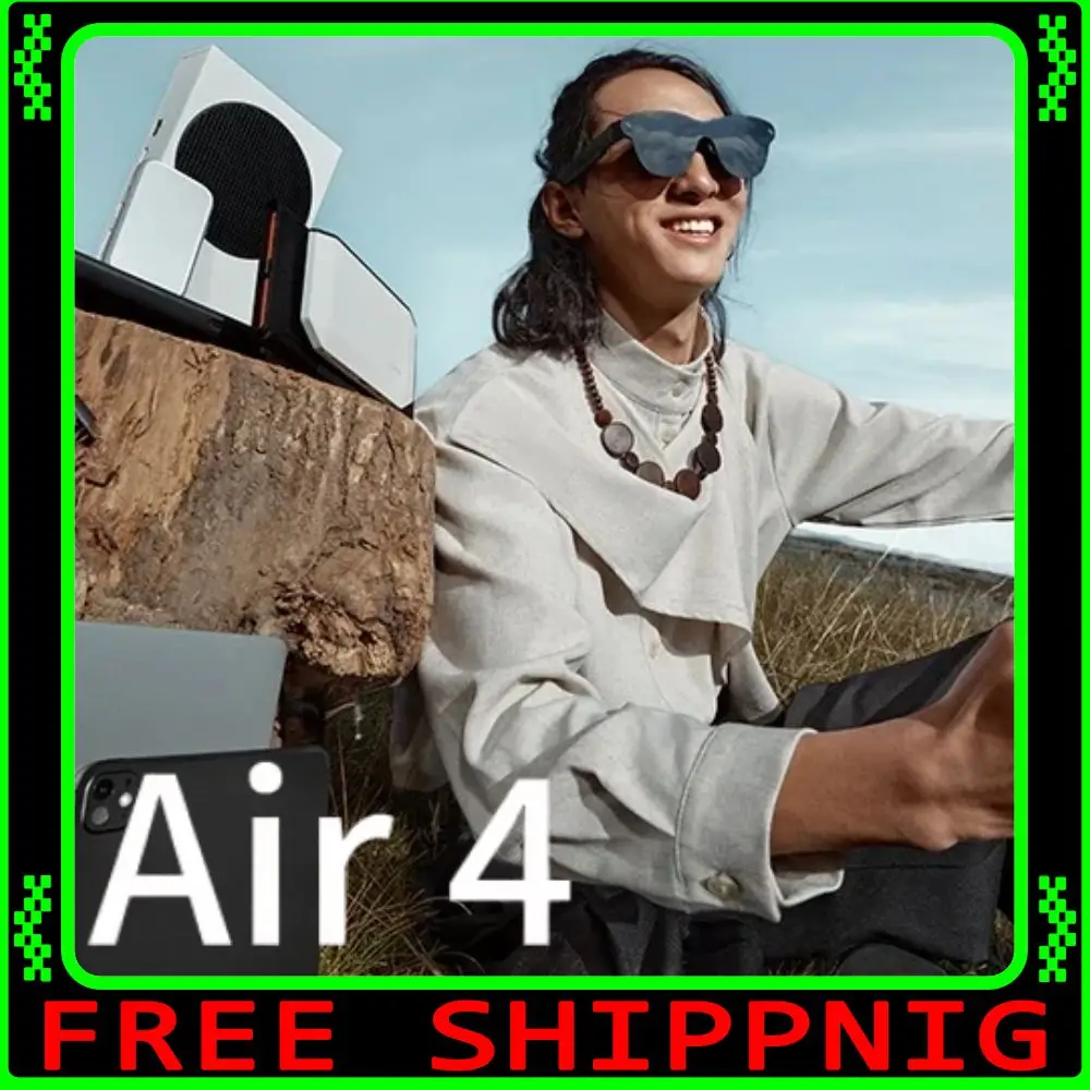 RayNeo Air 4 Smart AR Glasses, Head-mounted TV, The First HDR10 Glasses Support iPhone 17 Portable HD Movie-watching XR Devices