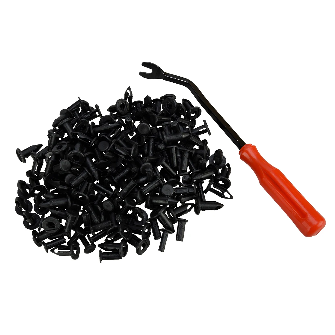 100Pcs Nylon Fender Clip Body Rivet Fastener & Removal Tool Fit for Honda 250Ex 300Ex Suzuki Kawasaki Polaris UTV Rangers RZR