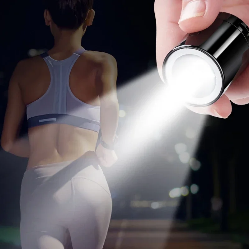 Creative Mini Multifunctional Keychain Charging Lighter LED Lighting Torch Tungsten Wire Igniter Outdoor USB Electric Lighters