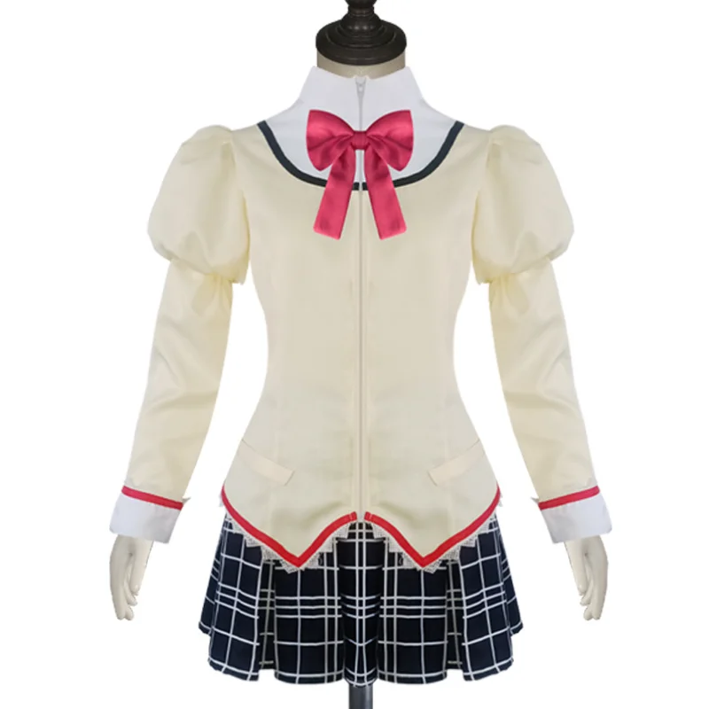 أزياء أنيمي جديدة لعام 2026 للفتيات السحرية Kaname Madoka التأثيرية للنساء مجموعة كاملة من أزياء المدرسة على طراز لعب الأدوار مجموعة حفلة الهالوين #2