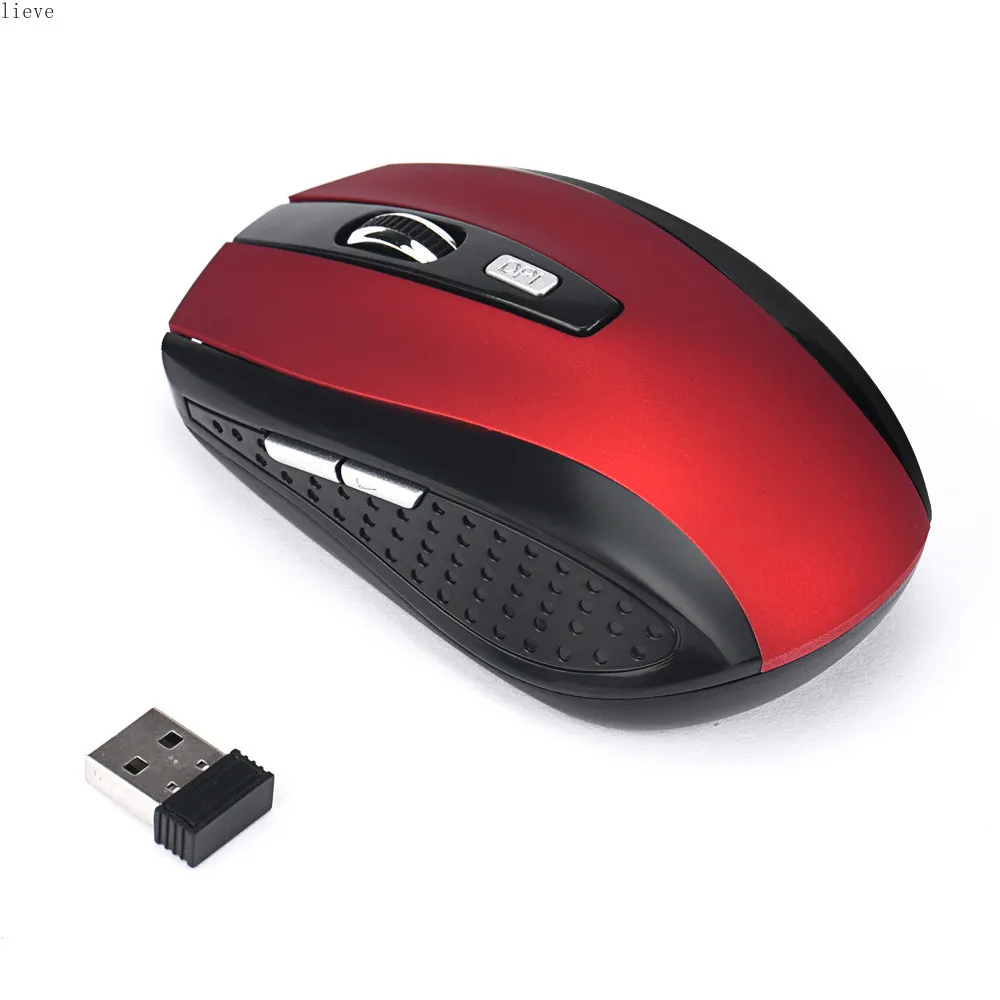 Mouse Wireless Gaming 2.4GHz DPI regolabile 6 pulsanti Mouse ottico ricevitore USB Mouse Gamer Mouse per pc Laptop computer