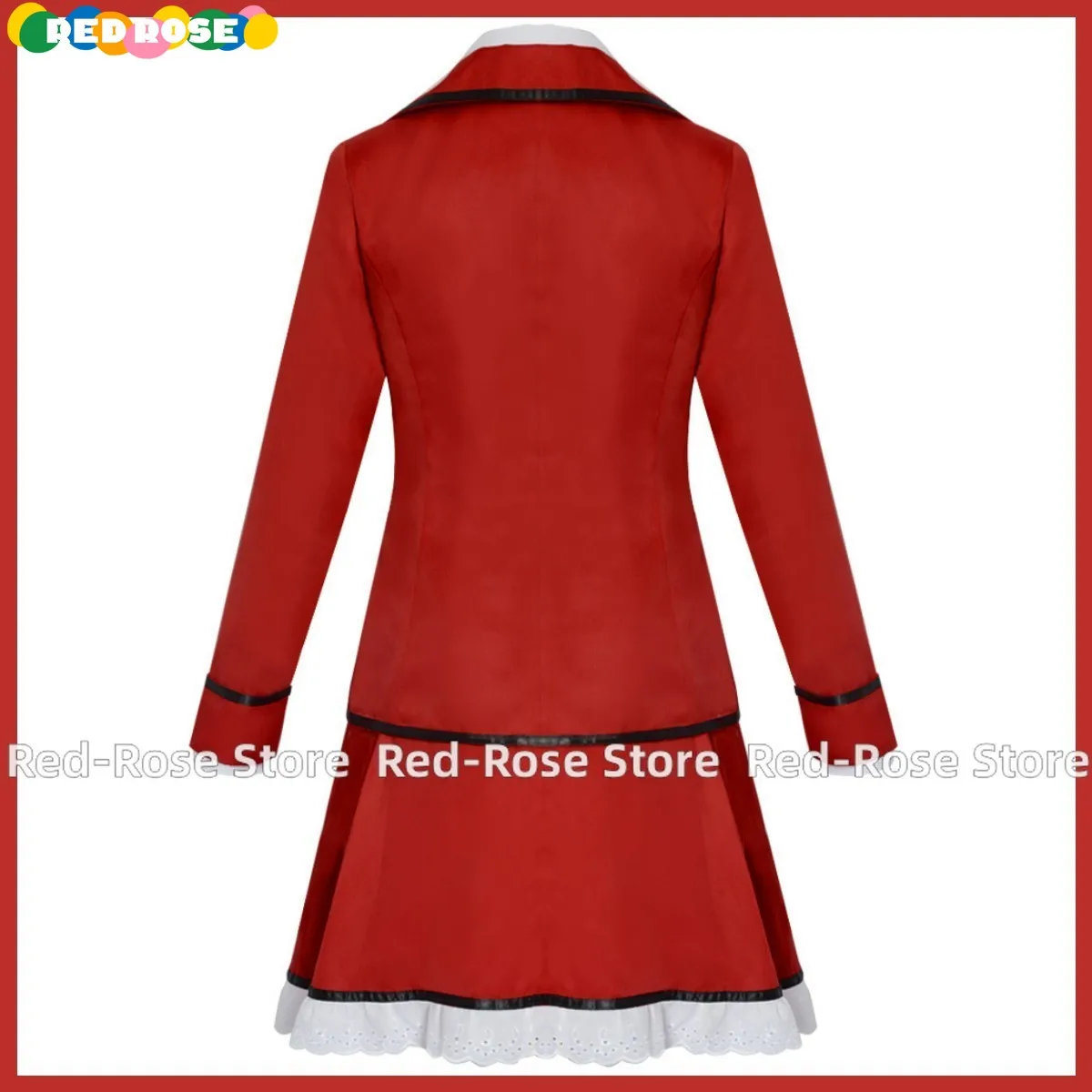 Disfraz de Cosplay de Anime Kotori Itsuka para mujer, traje de fiesta de Navidad Sexy, peluca de comandante Ratatoskr, falda de uniforme Jk rojo