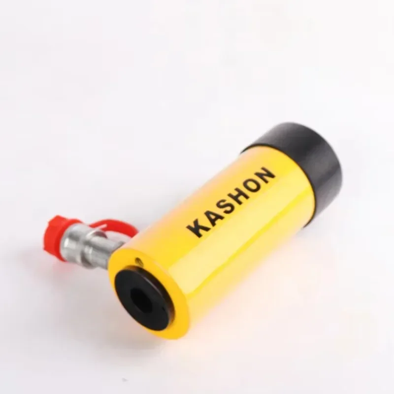 กระบอกไฮดรอลิกแบบสปริงรีเทิร์นชนิดลูกสูบกลวง KASHON RCH-123 700 บาร์ 13 ตัน