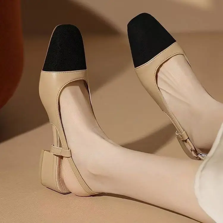 Summer New Women's Sandals Comfortable Breathable Casual Shoes Chunky Heel Outer Wear Sandals Slippers