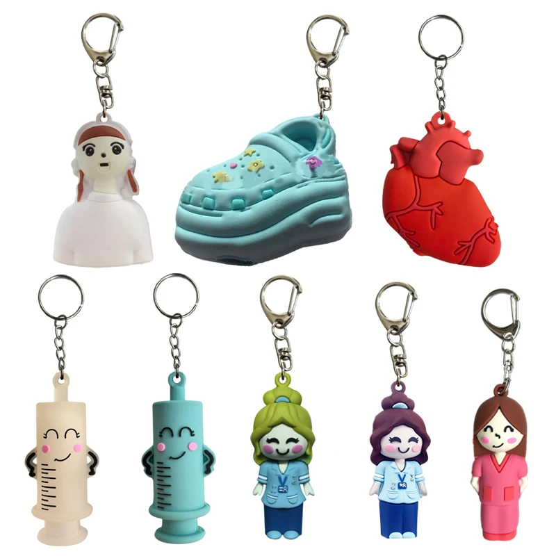 1/2Pcs Rubber Ampoule Bottle Opener 2 In 1 Cutter Aid Medication Vial Breaker & Keychain For Home Nurses And Doctors-Homeclub