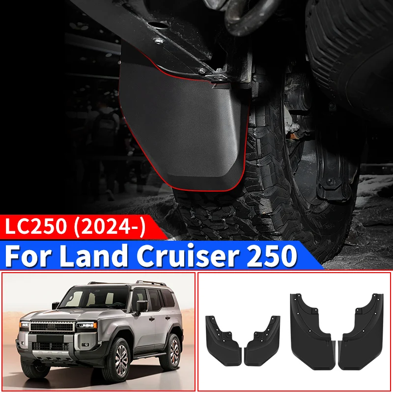 

For Toyota Land Cruiser 250 2024 1958 Prado LC250 First Edition Front and Rear Wheels Mudguard,Exterior Upgraded Accessories