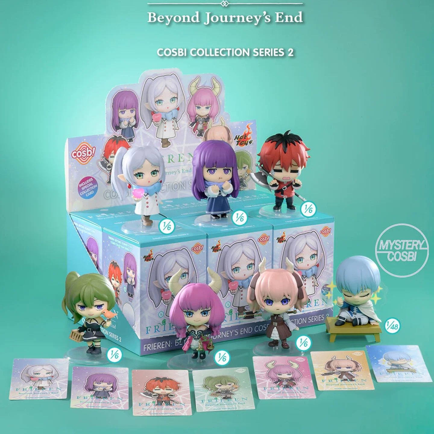 

Hot Toys Frieren Beyond Journeys End Cosbi Collection Series 2 Blind Box Mini Collectible Chibi Figure Anime Desktop Ornament