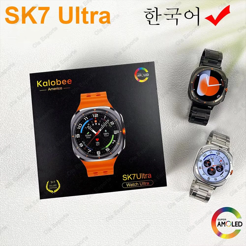 Original SK7 Ultra Smart Watch For Samsung Galaxy 7 1:1 47mm Real Screws Wireless Charger Sports Bluetooth Call Smartwatch Men