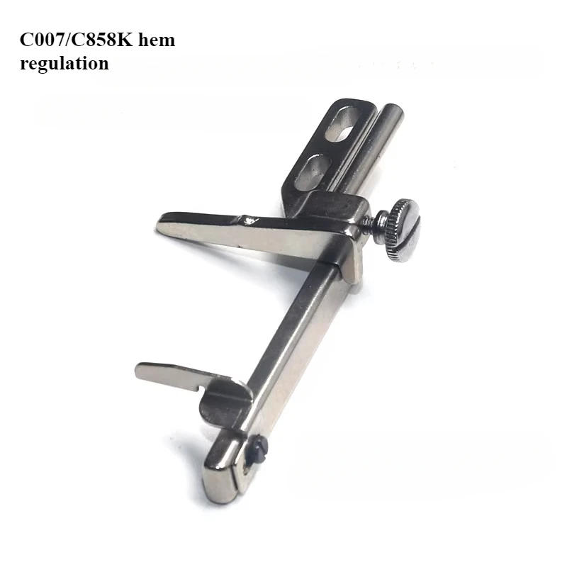 C007 stretch seam car folding gauge double needle car roll hem positioner