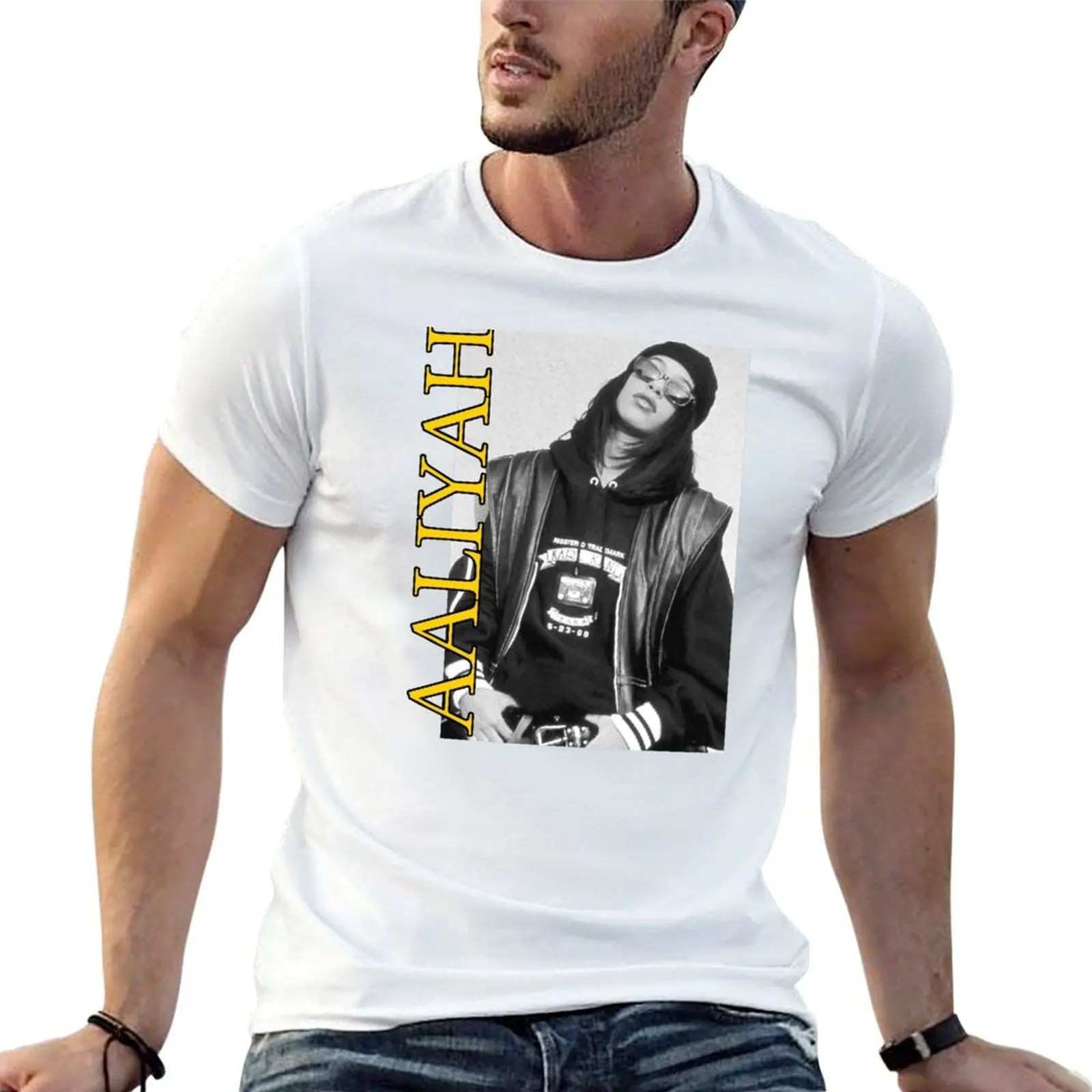 Футболка Aaliyah, повседневная рабочая футболка