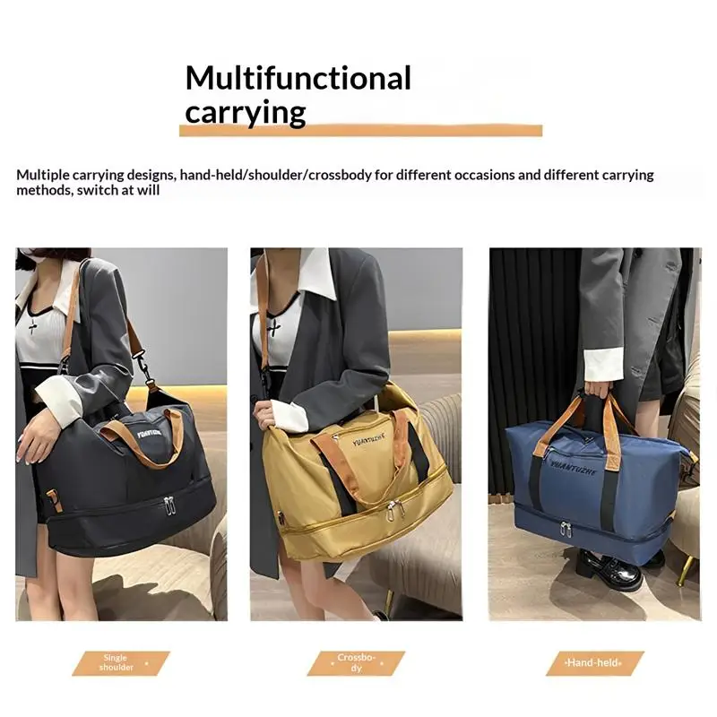 New Unisex Sports Handbag Fitness Bag Expandable Travel Bag With Large Capacity Perfect For Gym Weekend Trips Versatile