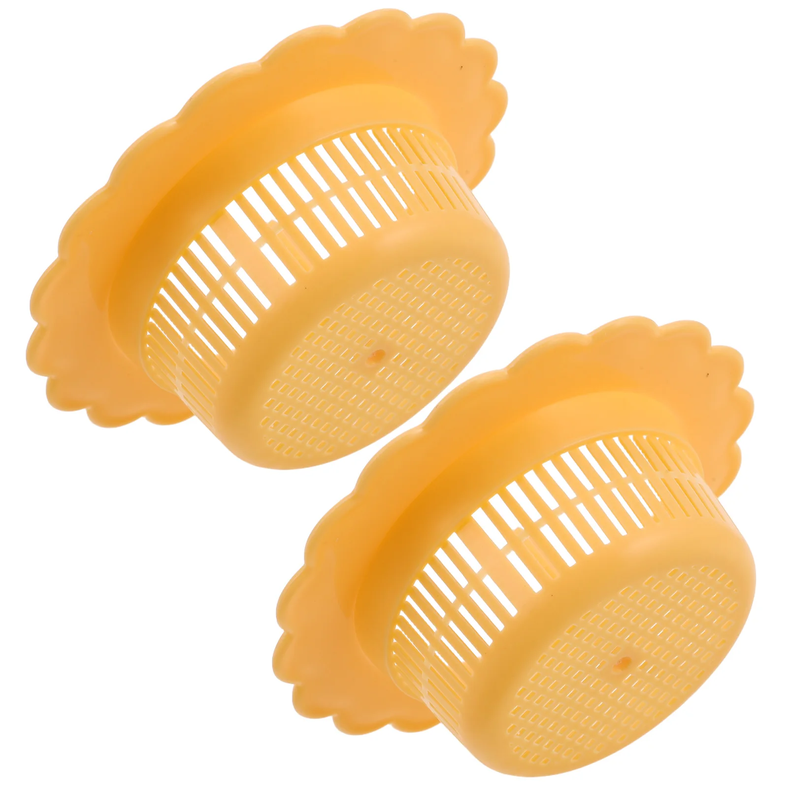 

2pcs Sink Drain Strainer Filter Cover Anti Clogging Yellow Kitchen Bathroom Rv Accessories Food Waste Protector Vegetable Fruit