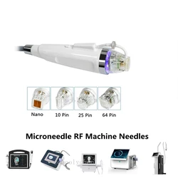 10pcs 10 Needles/ 25 Pins/ 64 Pins/ Nano Fractional RF Microneedling  Skin Beauty Microneedle RF Machine Needle