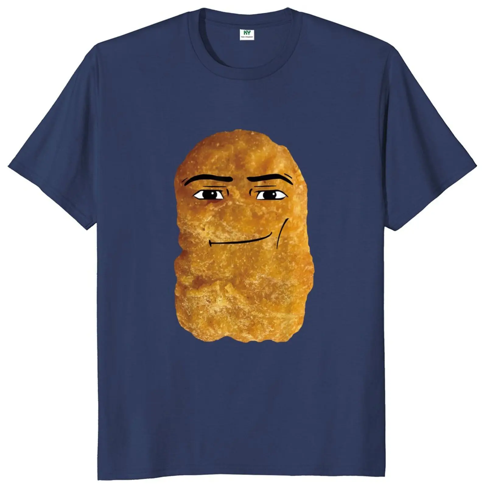 Chicken Nugget Meme T Shirt Funny Slang Graphic Y2k Graphic T-shirt EU Size 100% Cotton Soft Unisex O-neck Casual Tee Tops