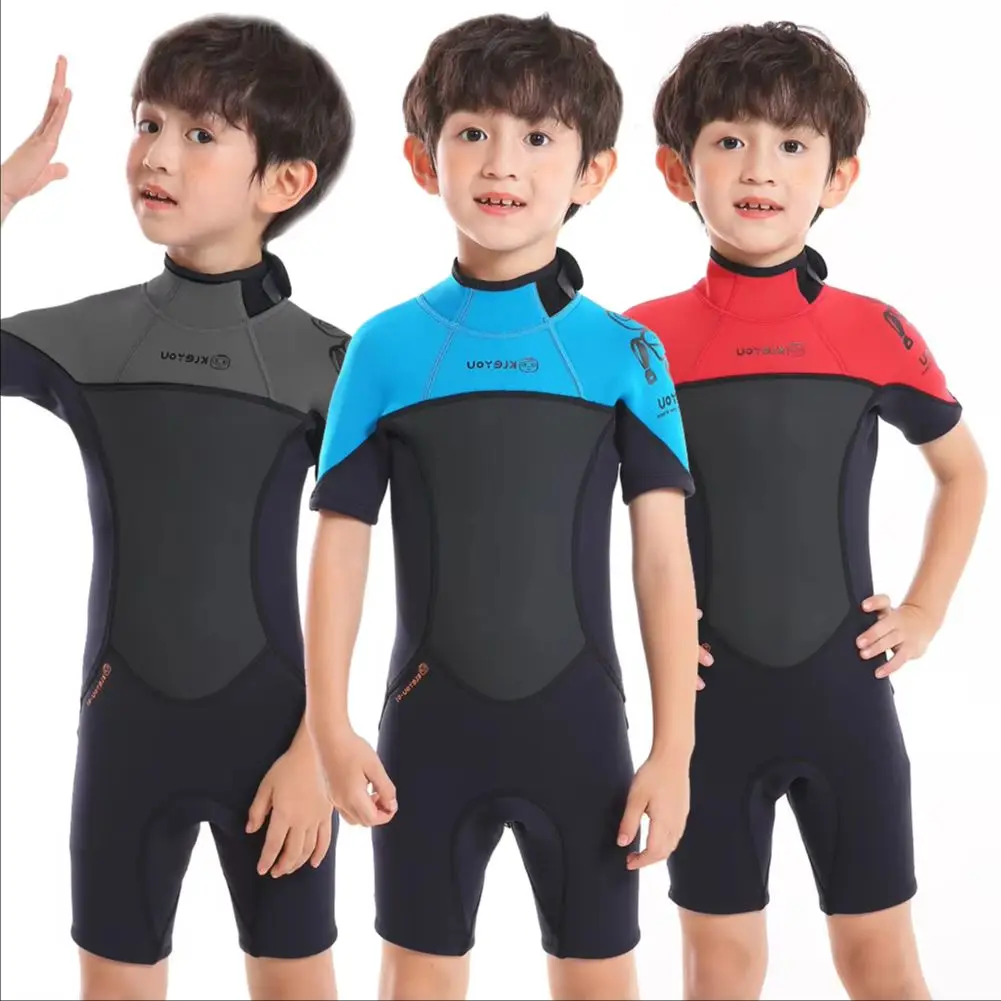 Girls Thick Swimsuit,Anti-UV 2.5mm Neoprene,Boys Surfing Wetsuit, Underwater Diving Suit,Jellyfish Children's Bathing Swimwear