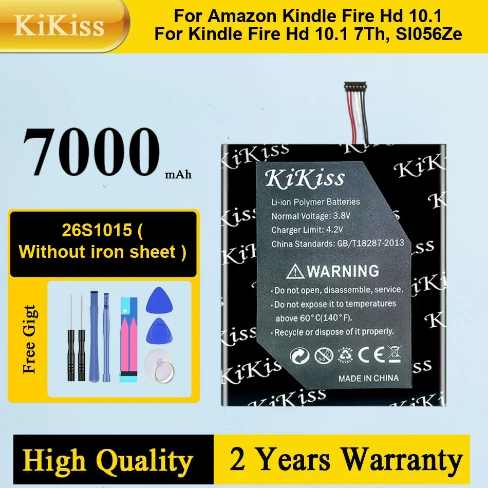 

26S1015 6300mAh Tablet Battery for Amazon Kindle Fire HD 10.1 7th, SL056ZE Tablet Battery Batteries Warranty + NO