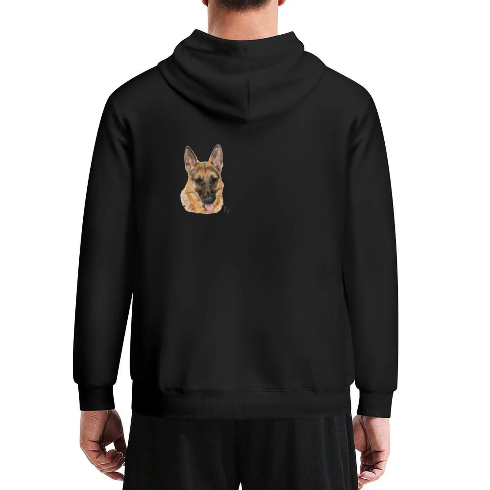 

Sweet Smiling German Shepherd Dog Hoodie korean clothes men's clothes men clothing japanese style man hoodie