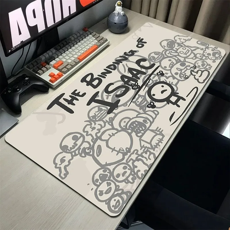 The Binding Of Isaac Mouse Pad Washable Desk Mat Decor Non Slip Gamer Gaming Large Mousepad Computer Keyboard Table Accessorie