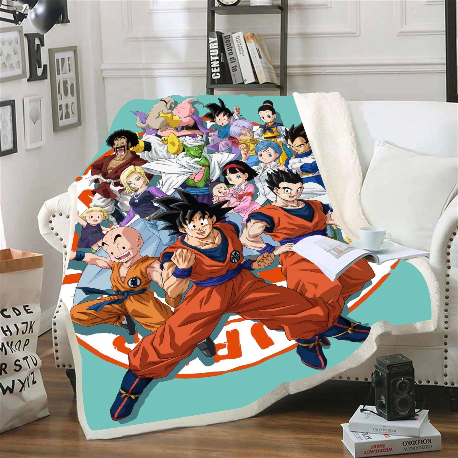 Dragon Ball Anime Blanket For Winter Furry Microfiber Fabric Home Travel Airplane Bed Blankets And Throws Luxury