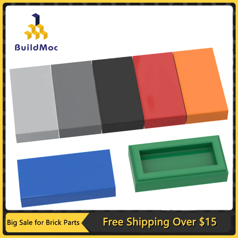 10 PCS MOC Parts 3069 Tile 1x2 with Groove Compatible Bricks DIY Assmble Building Blocks Particle Kid Puzzle Brain Toy Gift
