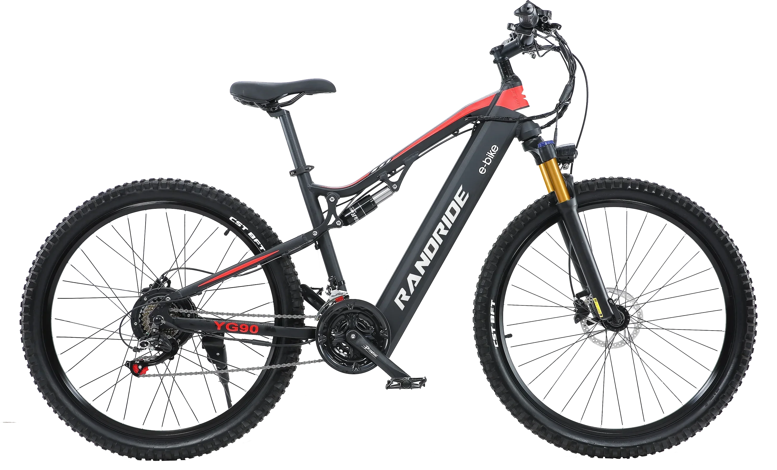 Full Suspension E-bike 48V13.6Ah 1000W 27.5-Inch Off-road Mountain Electric Bike 21 Speed Hydraulic disc brake Electric Bicycle