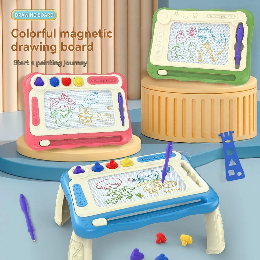 Children's Colorful Magnetic Drawing Board - Baby & Kindergarten Learning Painting Doodle Removable Writing Pad