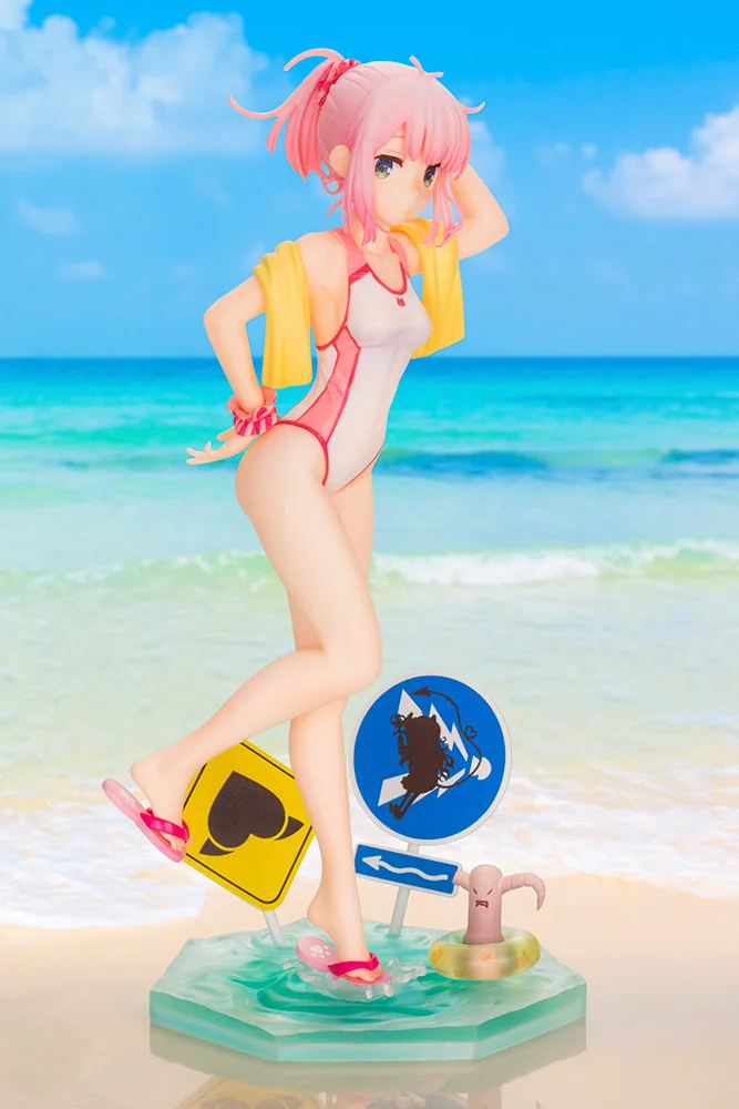 100% Original:Machikado Mazoku Momo Chiyoda swimsuit 22cm PVC Action Figure Anime Figure Model Toys Figure Collection Doll Gift