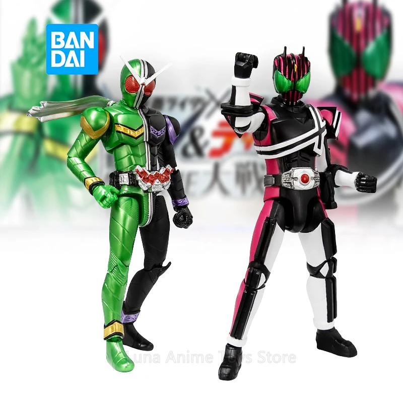 

17.5cm Bandai Original Kamen Rider Anime Action Figures Decade Double Sound Super-movable Series PVC Model Collection Toys Gifts