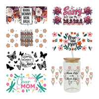 UV DTF  Sticker Mother's Day Theme For The 16oz Libbey Glasses Wraps Cup Can DIY Waterproof Easy To Use Custom Decals D14277