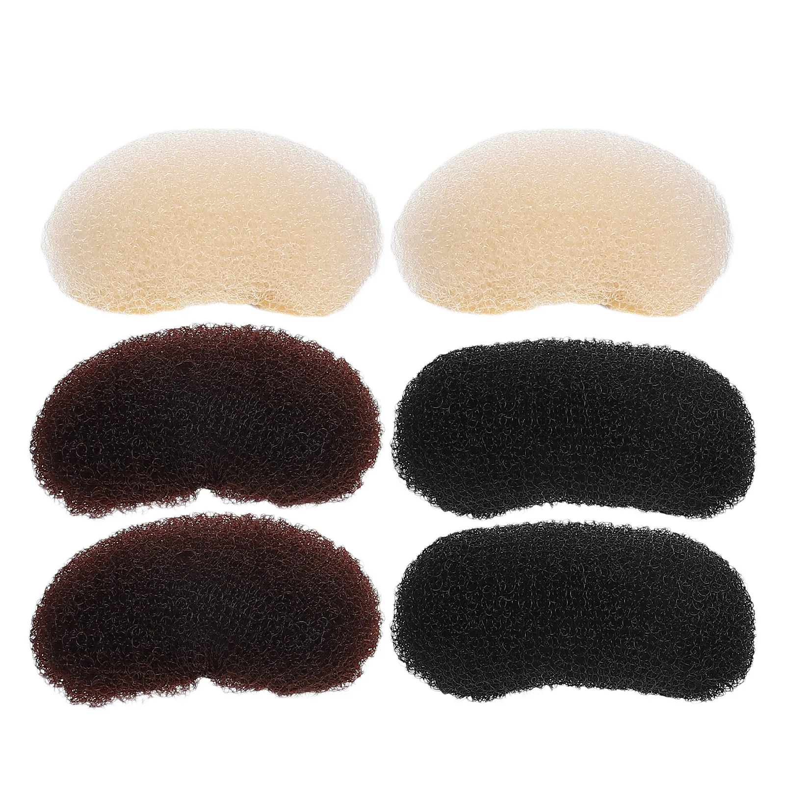 

Набор из 6 заколок для придания объема волосам, нейлоновые накладки на шелковой основе для женщин и девочек, аксессуары для укладки волос для детей