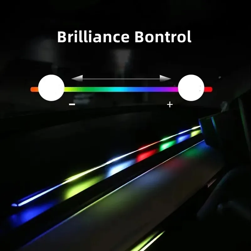 New Upgrade For Tesla Model Y 3 Highland RGB Ambient Light Kit Dashboard Center Console Center Stack APP LED Strips Neon Lamp