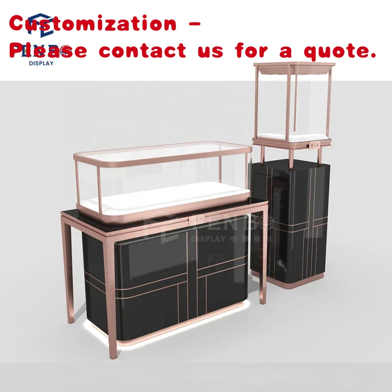 

Custom.PENBO Индивидуальный роскошный ювелирный магазин, украшение интерьера, дизайн магазина, витрина ювелирных изделий из нержавеющей стали