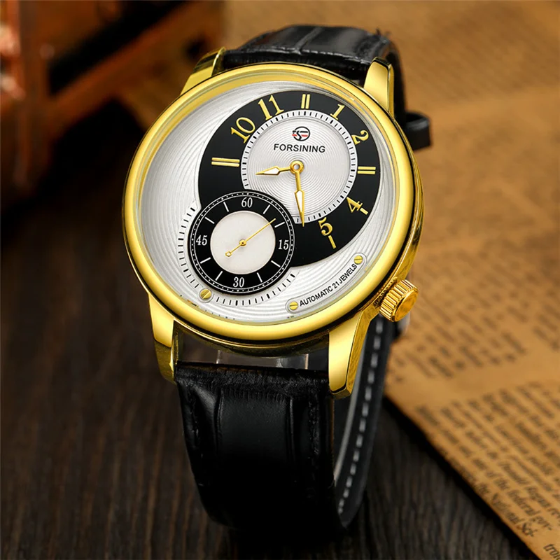 Forsining 362B Skeleton Mechanical Automatic Watch Mens Watches Top Brand Luxury Steampunk Transparent Hollow Relogio Masculino