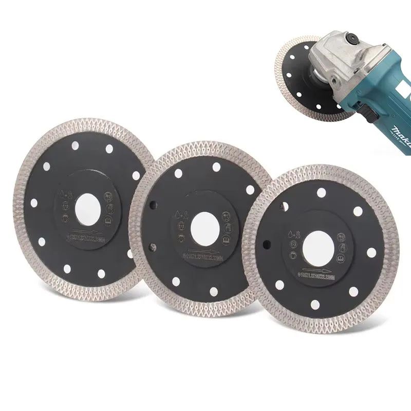 

JUSTINLAU 4/4.5/5inch Diamond Cutting Disc Mesh Turbo Porcelain Tile Marble Stone Cutting Wheel Marble Circular Saw Blade Cutter