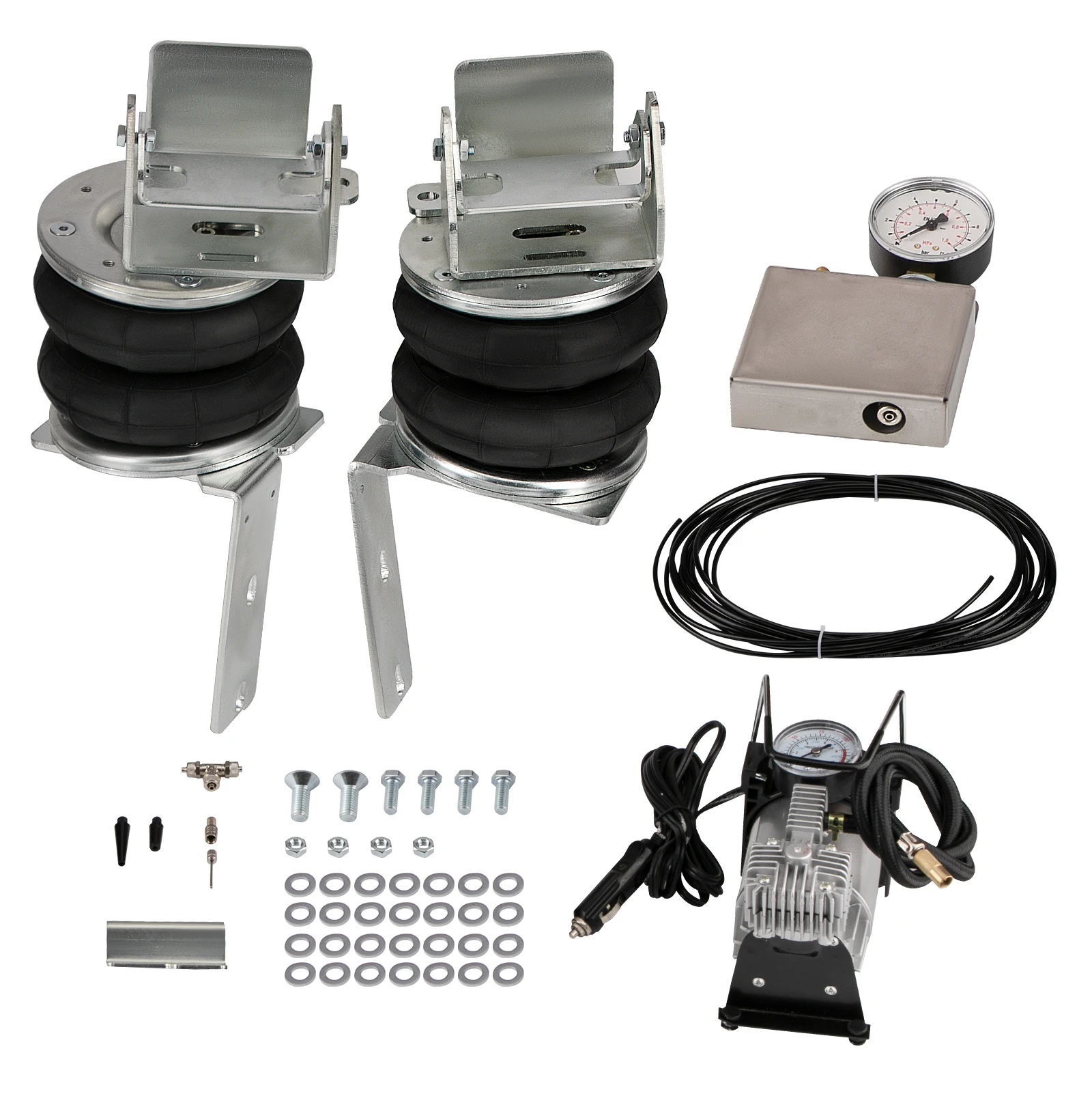 Maxpeedingrods Air Suspension Bellows + 12V Compressor Kit for Ford Transit 2001- 2022 4000kg 4 Ton