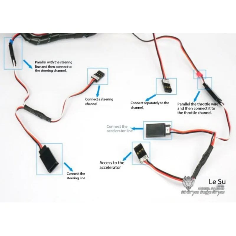 LESU für 1/14 Tamiya Ferngesteuertes Modell-Spielzeug Traktor-LKW Kipper Universal LED-Lichtset LKW DIY Zubehör Spielzeug – Detail 1