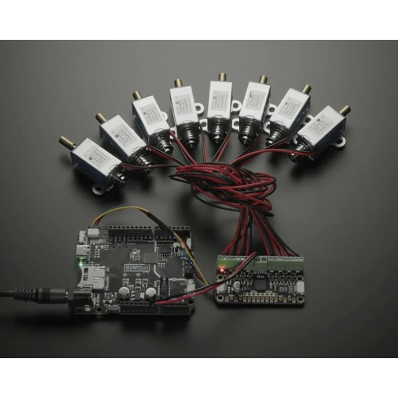 DT98 for I2C to 8 Channel Solenoid Driver Board 6318 MCP23017 8x MOSFET STEMMA QT Qwiic for Arduino Raspberry Pi