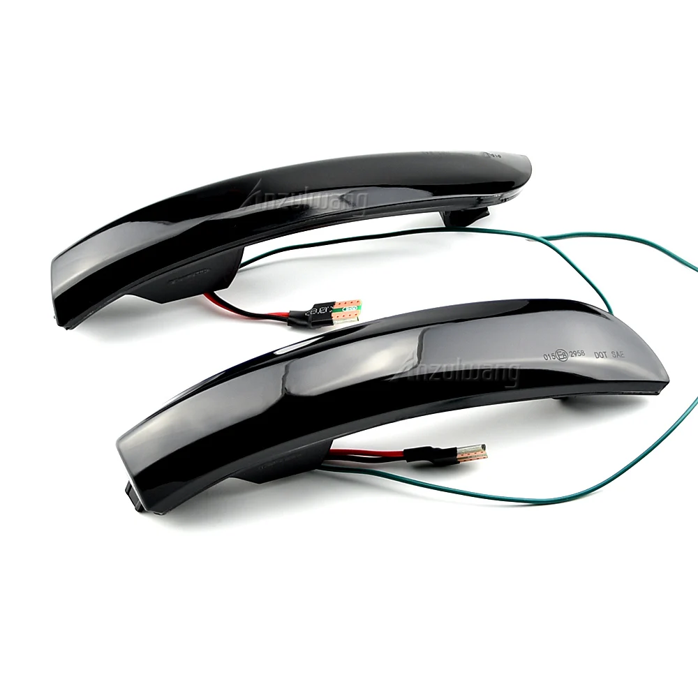 Dynamic LED Turn Signal Lights Rearview Mirror Indicator Blinker Repeater 2pcs Fit For Ford Kuga II Escape 2013-2019