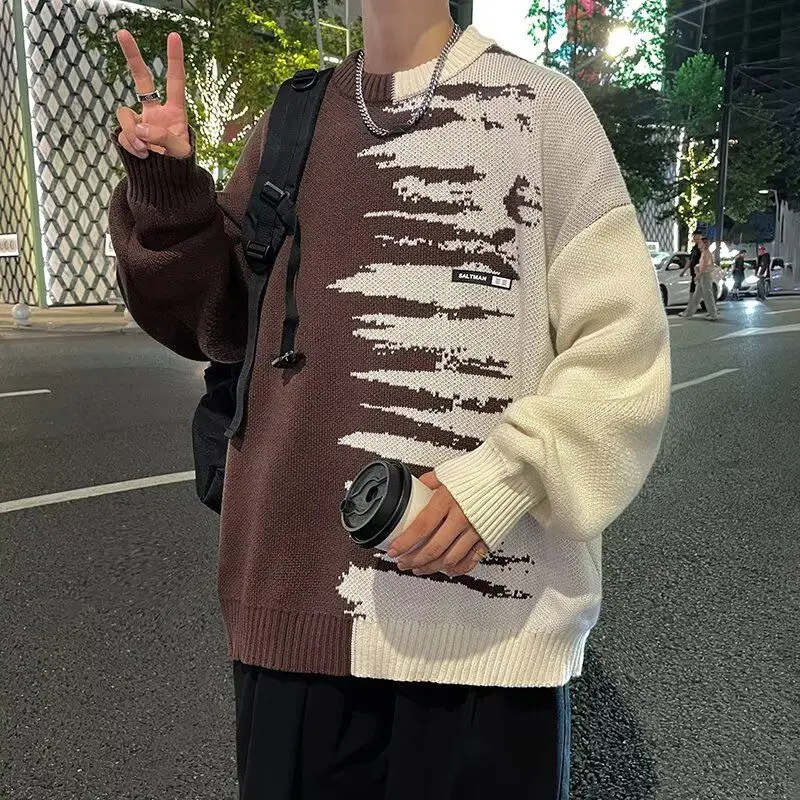 

Мужской трикотаж Slim Fit round Ne, модная база irt, осень-зима, новинка Sle 2023, мягкое полиэфирное волокно, длинный све Casua...