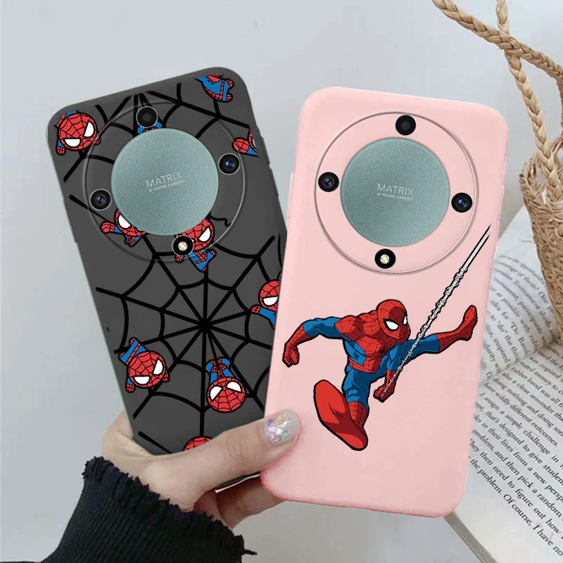 For Honor X6 X8 X9a Magic 5 6 Lite X9b X8a X7a X6a  X8b X6b X5b 50 Lite Huawei Mate 20 Pro Marvel Spider Man Cartoon Phone Case