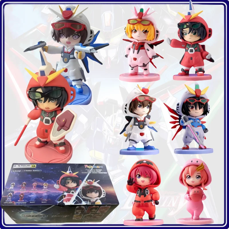 

BANDAI GUNDAM Q Edition Cagalli Pajama Figure Blind Box Kawaii Athrun Zala Figure Surprise Box Cartoon Table Ornament Lucky Box