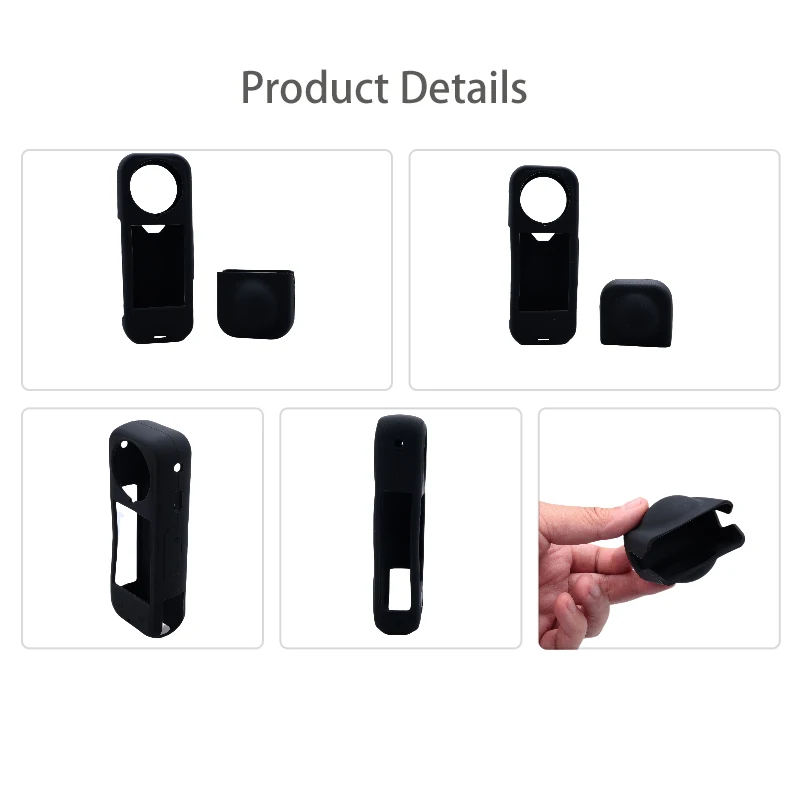 2-IN-1 Lens Cap + Silicone Case for Insta360 X5, Lens Protector Cover & Insta 360 Camera Body Protection Cover (Accessories Set)
