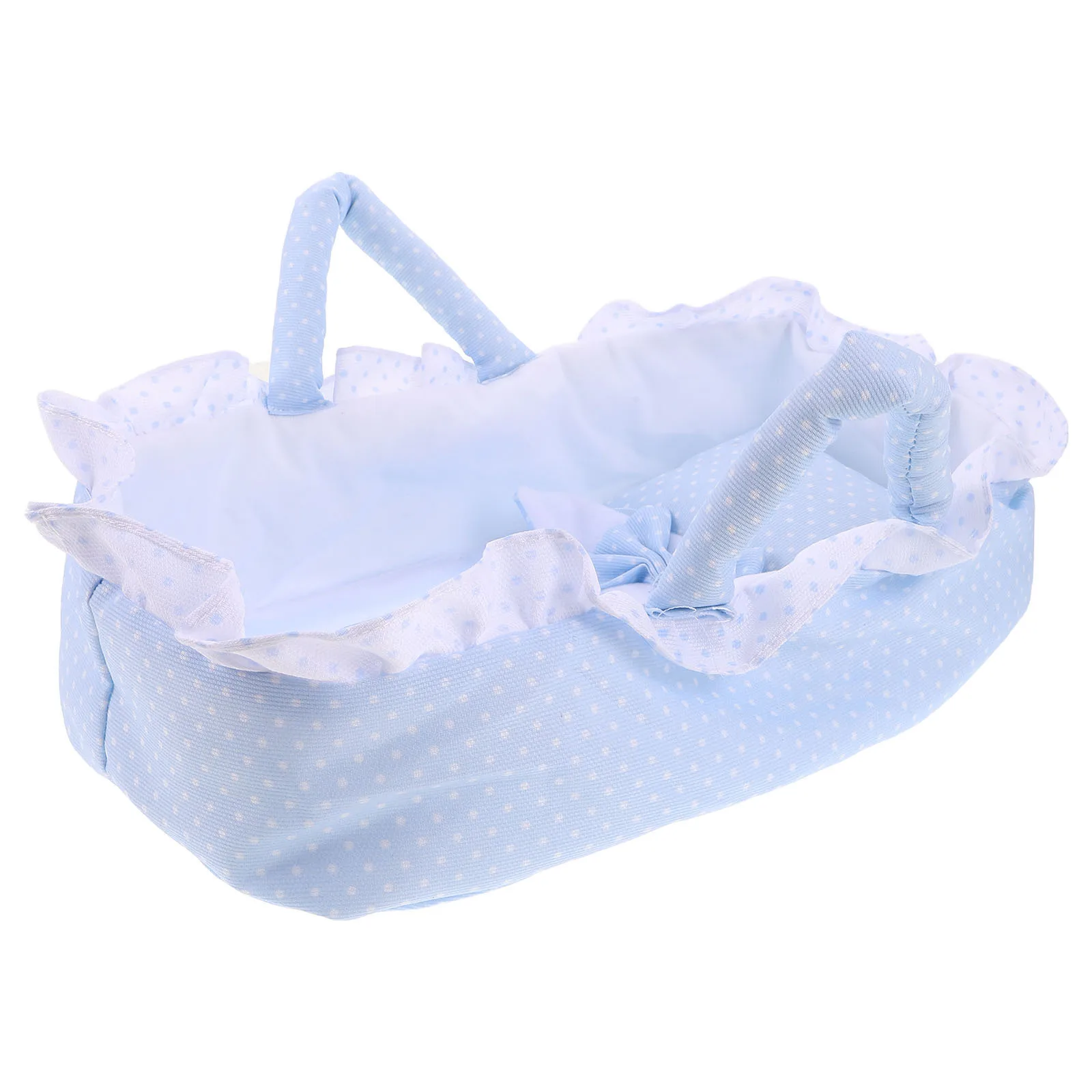 

Мини-колыбель 35 см, кровать Babydoll для кукольного домика, мебельные аксессуары, миниатюрная кроватка, декор для спальни, игровая сцена