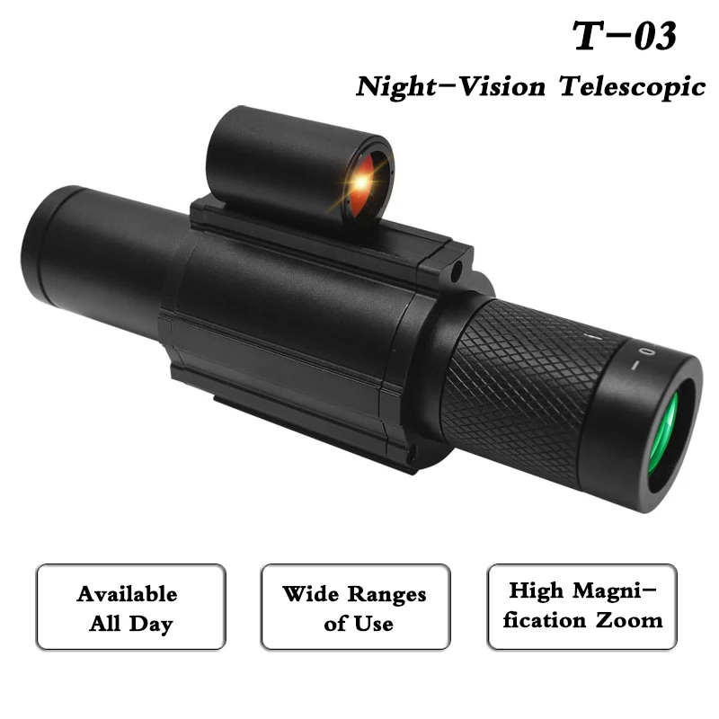 

NEW 1080P Night-Visions Telescope Sight Day Night Use FMC Multi-coated Lens AMOLED Display Infrared Video Camera Monocular Scope