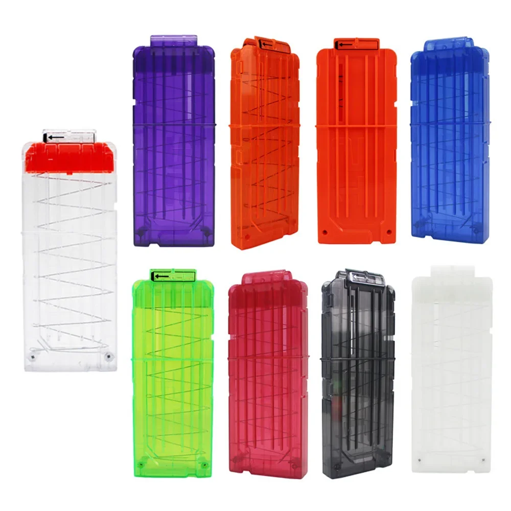 

A3 Transparent Orange Universal Reload Clip 6 /12 /18 Rounds for Magazine Darts Soft Bullet Toy Gun Accessories