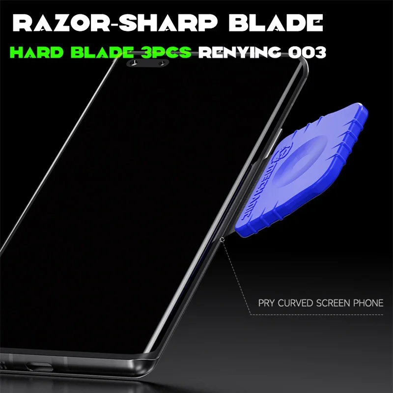 Mechanic 3PCS Renying 003 Razor-Sharp Hard Blade Multifunctioal Mobile Phone CPU IC Cleaning Degumming Disassemble Knives